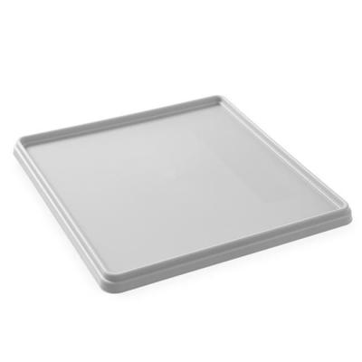 Poklice na koše 500×500 mm, AmerBox, šedý, Světle šedá, 500x500x(H)35mm | 877791
